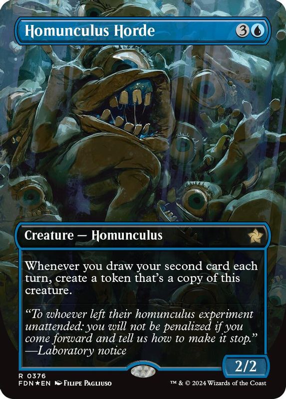 Homunculus Horde (Borderless) (Mana Foil) - 376 - Rare