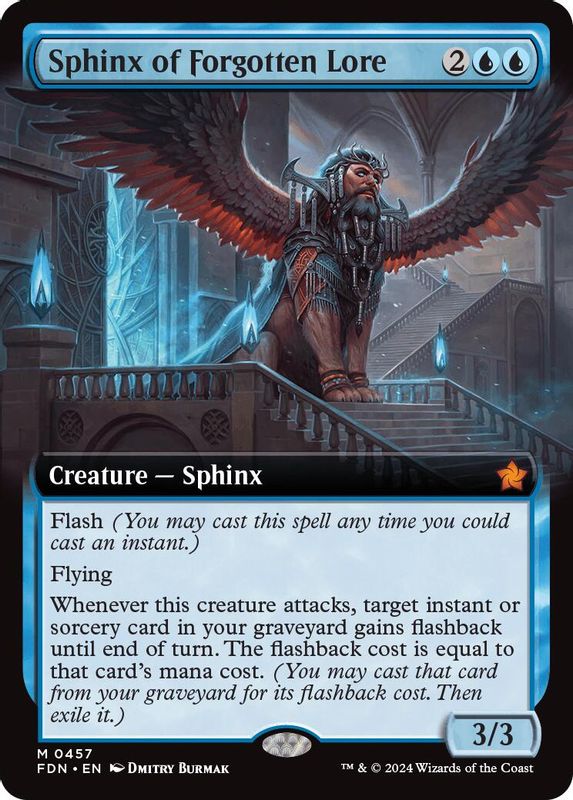 Sphinx of Forgotten Lore (Extended Art) - 457 - Mythic