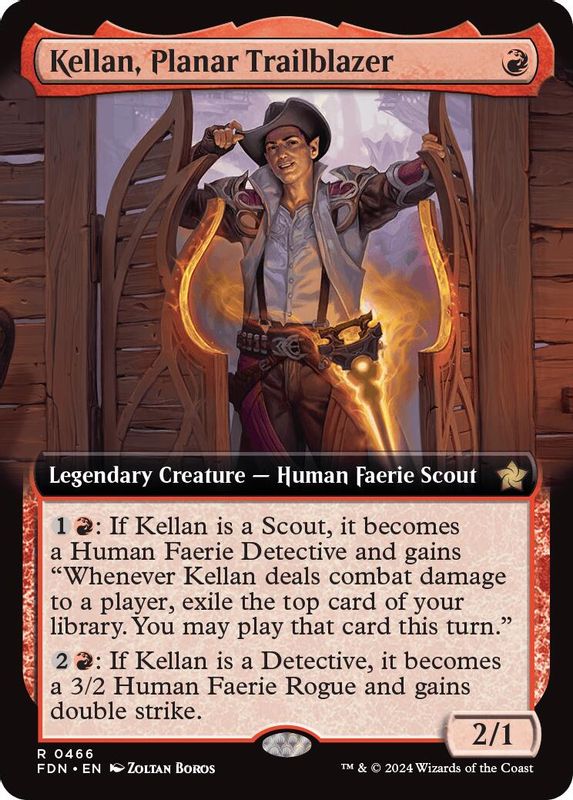 Kellan, Planar Trailblazer (Extended Art) - 466 - Rare