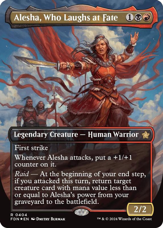 Alesha, Who Laughs at Fate (Borderless) (Mana Foil) - 404 - Rare