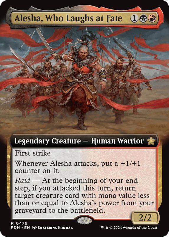 Alesha, Who Laughs at Fate (Extended Art) - 476 - Rare