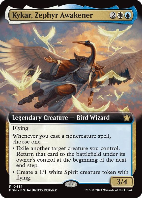 Kykar, Zephyr Awakener (Extended Art) - 481 - Rare