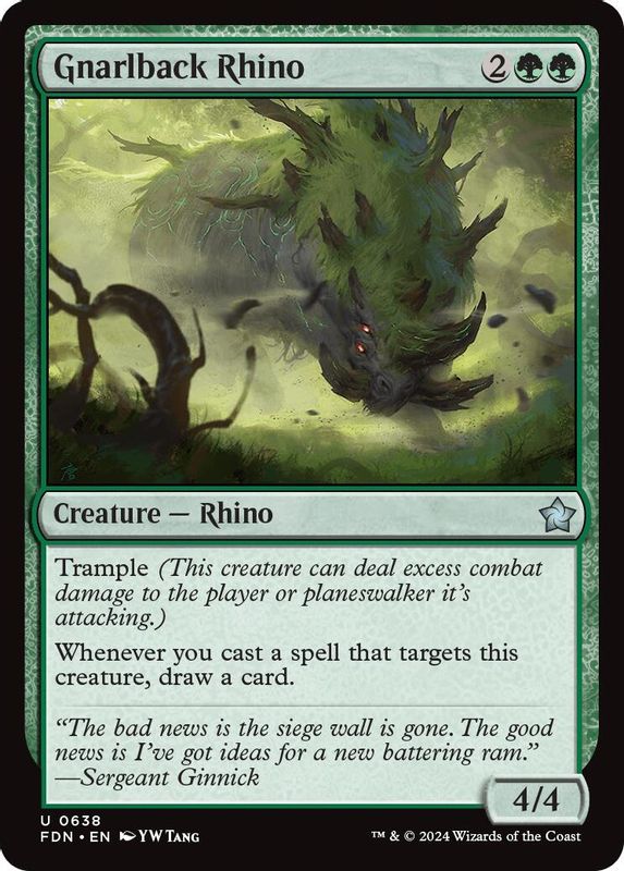 Gnarlback Rhino - 638 - Uncommon