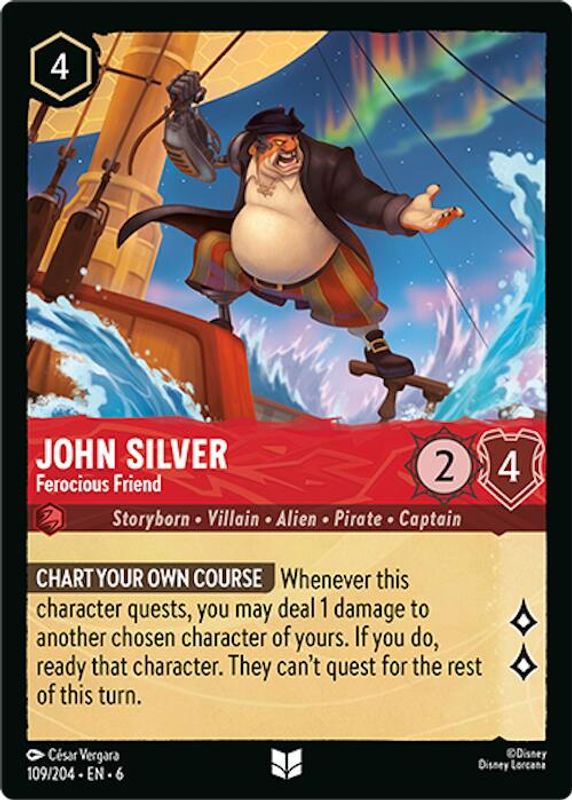 John Silver - Ferocious Friend - 109/204 - Uncommon