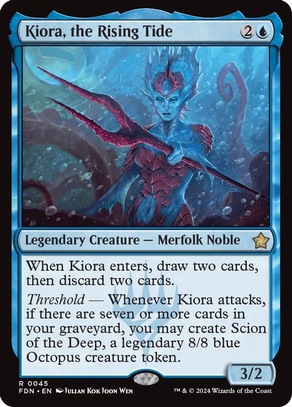 Kiora, the Rising Tide - 45 - Rare