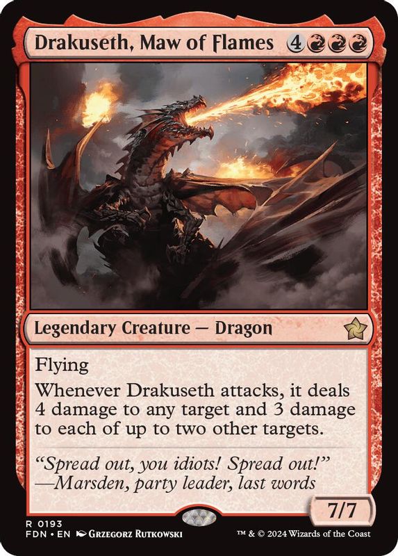 Drakuseth, Maw of Flames - 193 - Rare