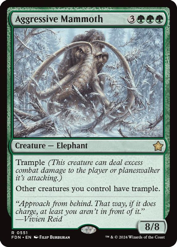 Aggressive Mammoth - 551 - Rare