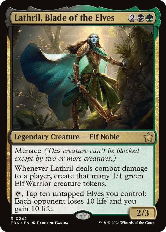 Lathril, Blade of the Elves - 242 - Rare