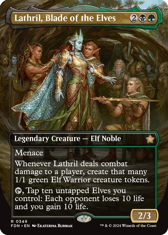 Lathril, Blade of the Elves (Borderless) - 349 - Rare