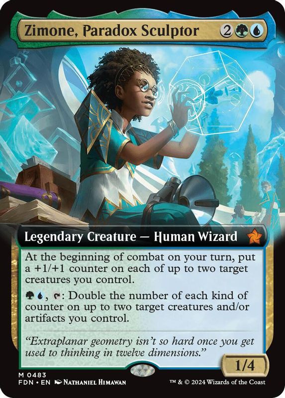 Zimone, Paradox Sculptor (Extended Art) - 483 - Mythic