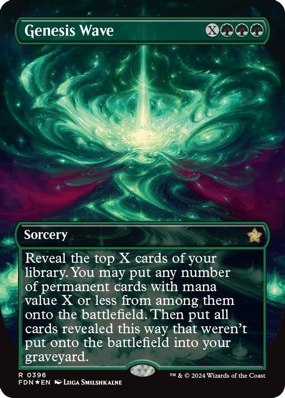 Genesis Wave (Borderless) (Mana Foil) - 396 - Rare