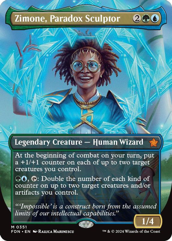 Zimone, Paradox Sculptor (Borderless) - 351 - Mythic