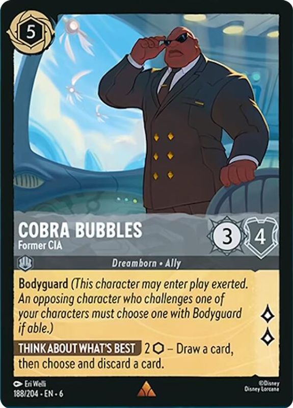 Cobra Bubbles - Former CIA - 188/204 - Rare