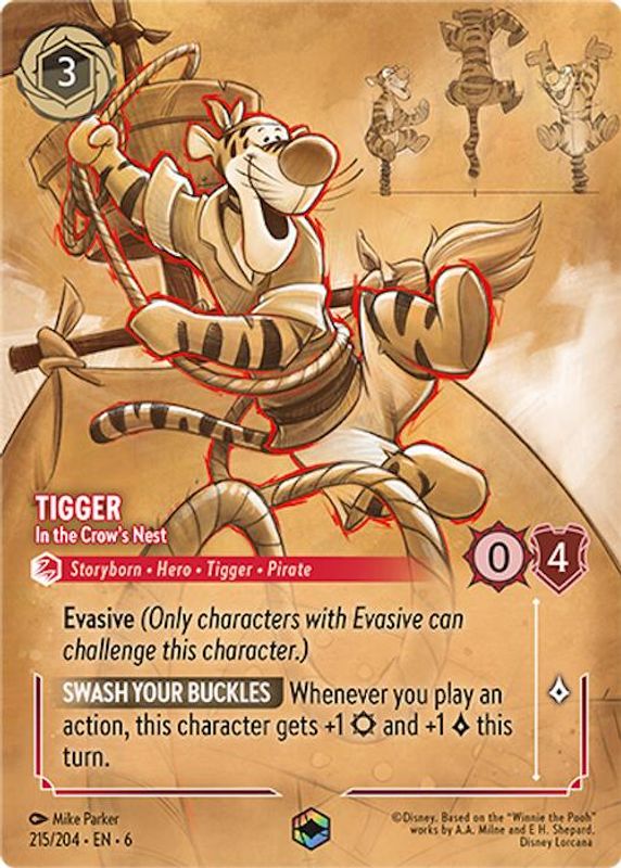 Tigger - In the Crow's Nest (Enchanted) - 215/204 - Enchanted