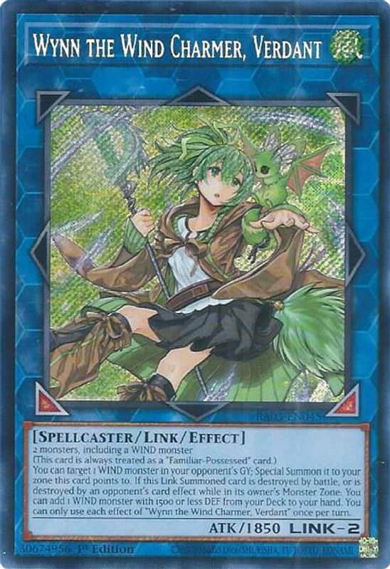 Wynn the Wind Charmer, Verdant (Secret Rare) - RA03-EN045 - Secret Rare