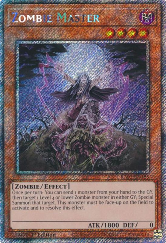 Zombie Master (Platinum Secret Rare) - RA03-EN185 - Platinum Secret Rare