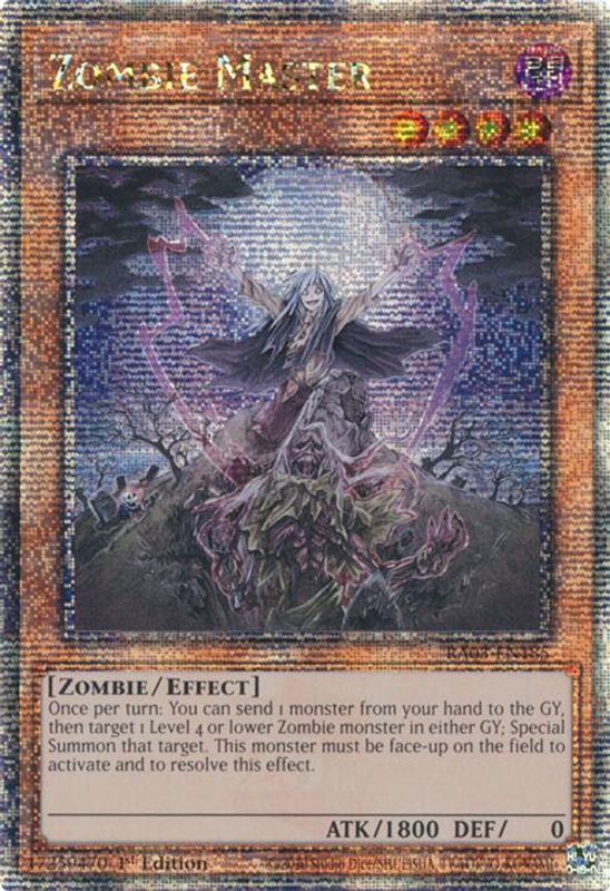 Zombie Master (Quarter Century Secret Rare) - RA03-EN185 - Quarter Century Secret Rare