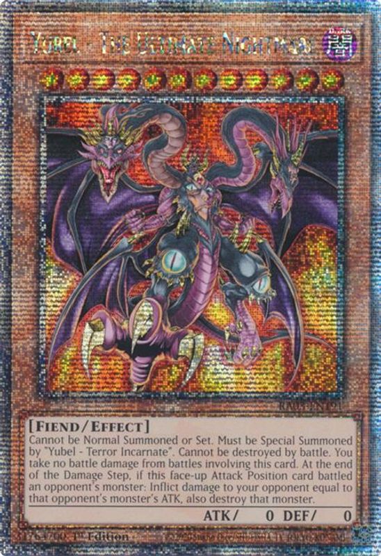 Yubel - The Ultimate Nightmare (Quarter Century Secret Rare) - RA03-EN191 - Quarter Century Secret Rare