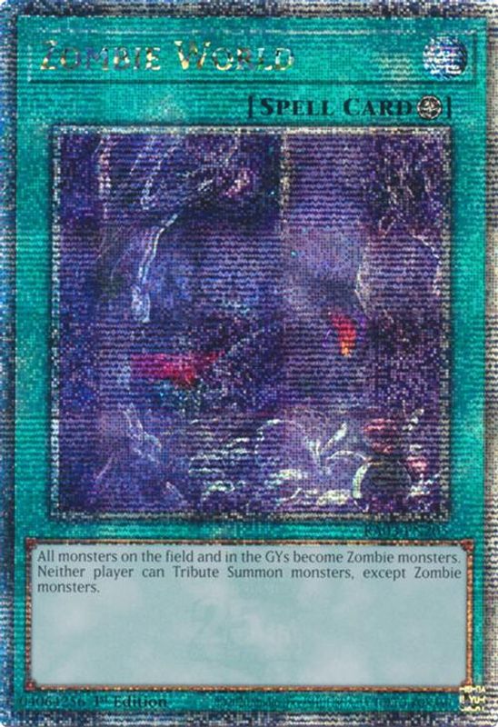 Zombie World (Quarter Century Secret Rare) - RA03-EN205 - Quarter Century Secret Rare