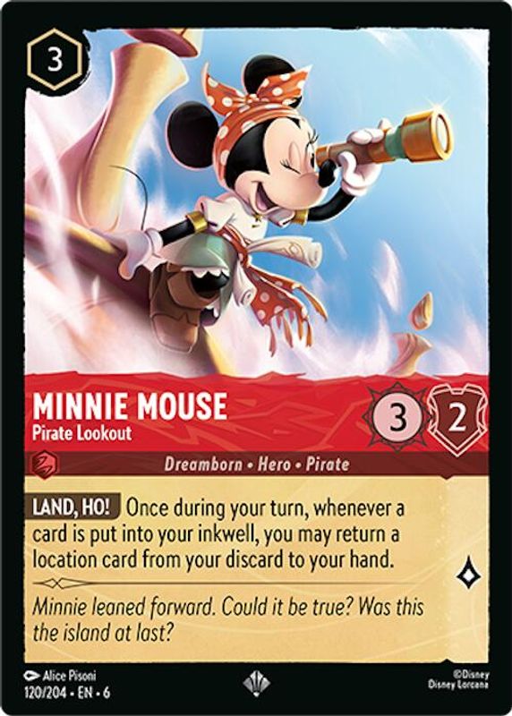 Minnie Mouse - Pirate Lookout - 120/204 - Super Rare