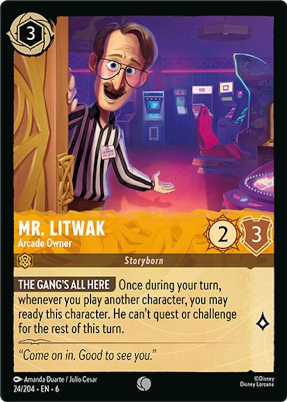 Mr. Litwak - Arcade Owner - 24/204 - Common