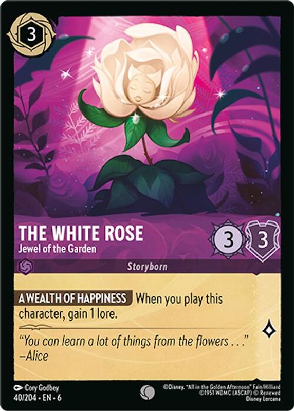 The White Rose - Jewel of the Garden - 40/204 - Common