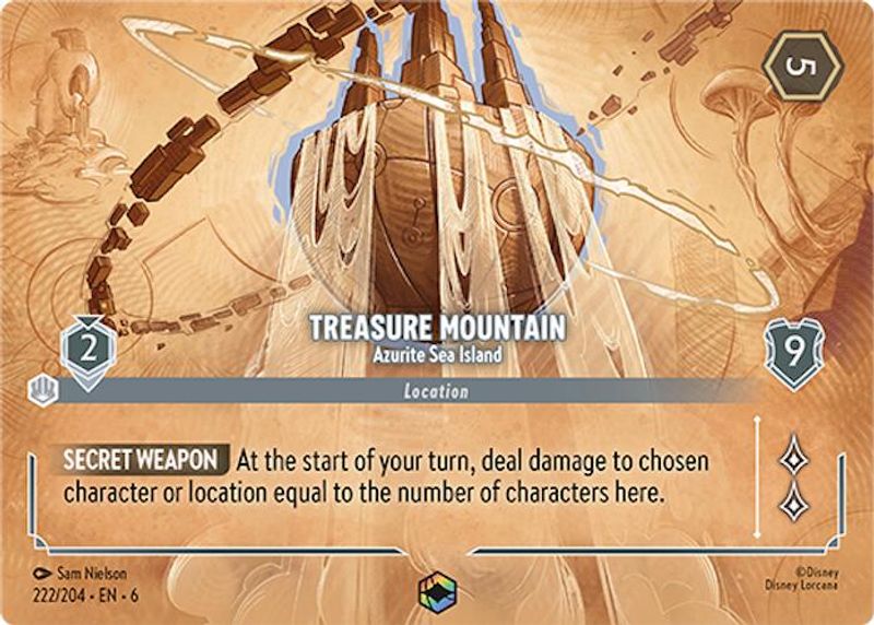 Treasure Mountain - Azurite Sea Island (Enchanted) - 222/204 - Enchanted