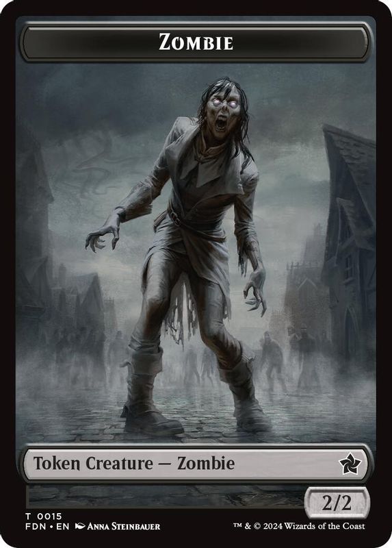 Zombie // Goblin Doubled-Sided Token - 15 // 21 - Token