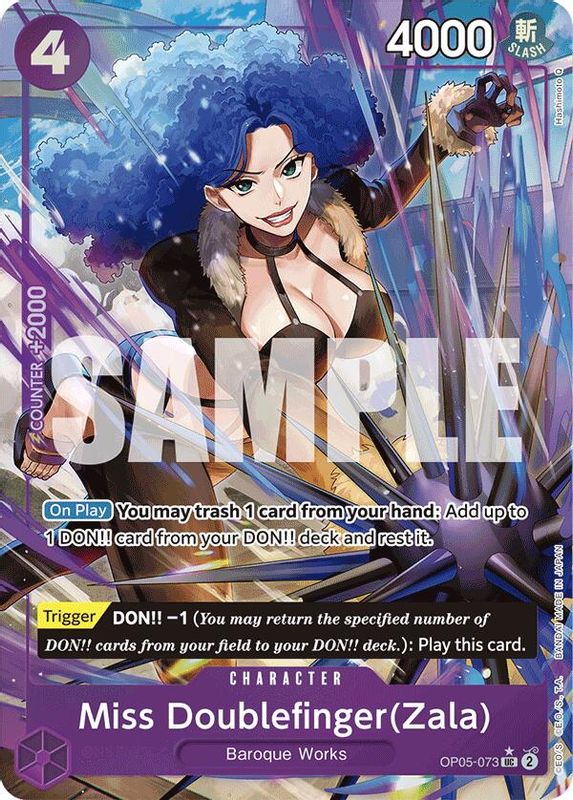 Miss Doublefinger(Zala) (Full Art) - OP05-073 - Uncommon