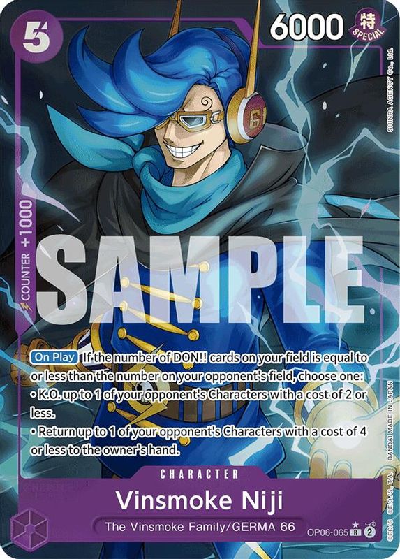 Vinsmoke Niji (OP06-065) (Alternate Art) - OP06-065 - Rare