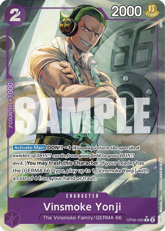 Vinsmoke Yonji (OP06-066) (Full Art) - OP06-066 - Common