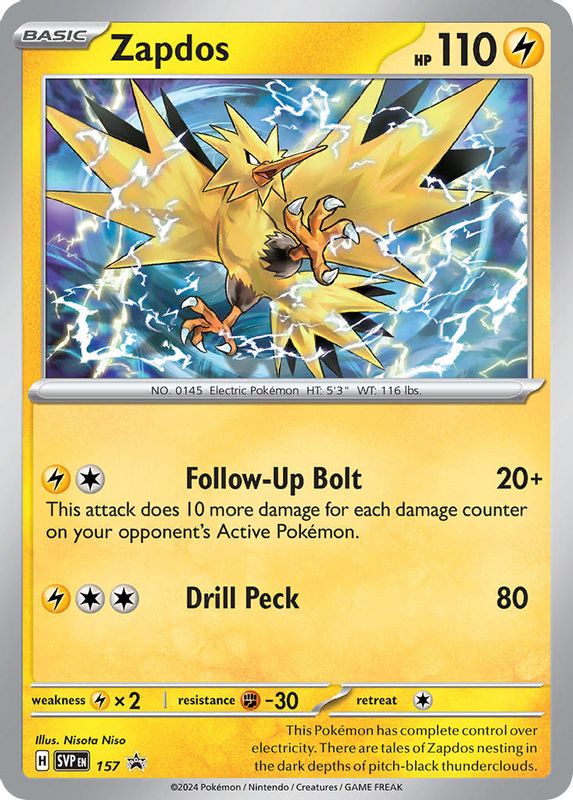 Zapdos - 157 - 157 - Promo