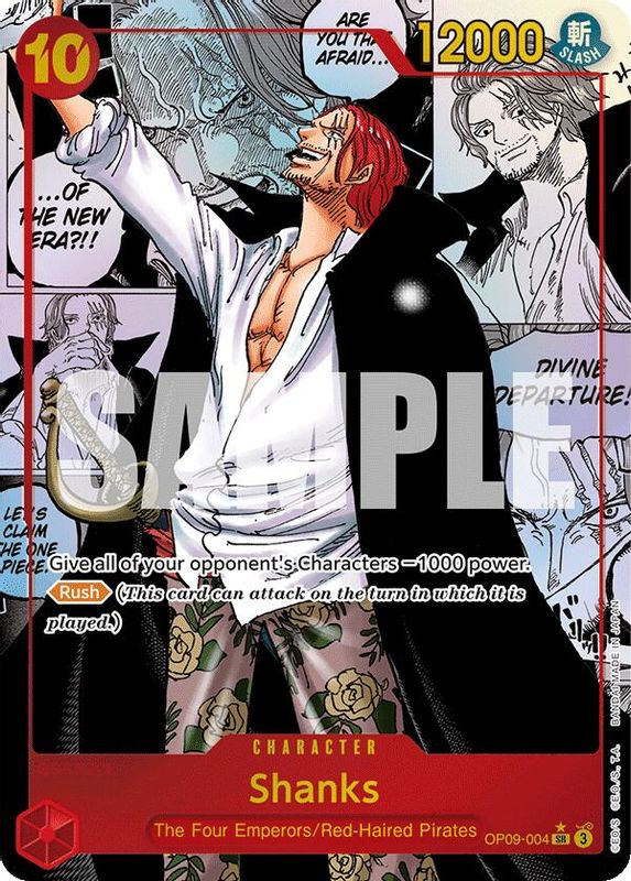 Shanks (004) (Parallel) - OP09-004 - Super Rare