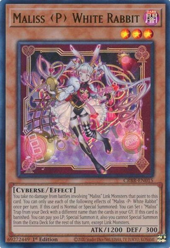 Maliss P White Rabbit - CRBR-EN015 - Ultra Rare