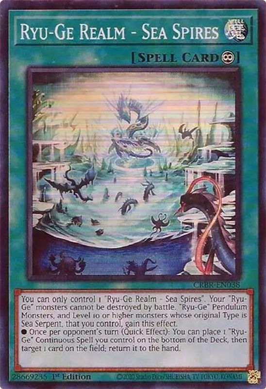 Ryu-Ge Realm - Sea Spires (SR) - CRBR-EN038 - Super Rare