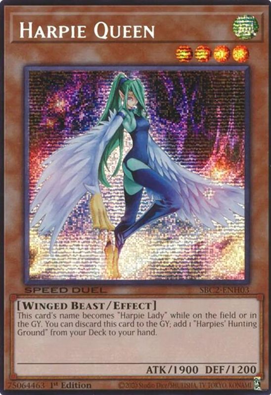 Harpie Queen (PSR) - SBC2-ENH03 - Prismatic Secret Rare