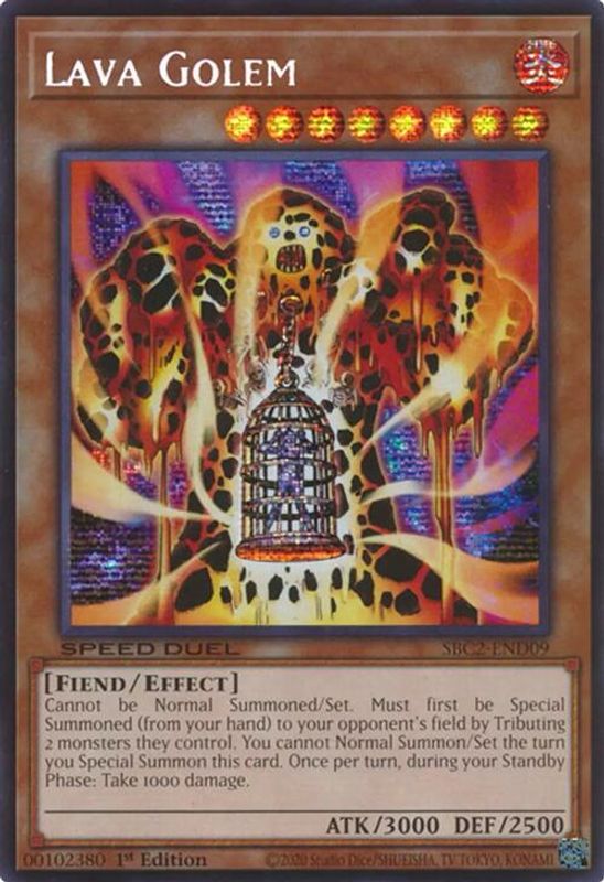 Lava Golem (PSR) - SBC2-END09 - Prismatic Secret Rare