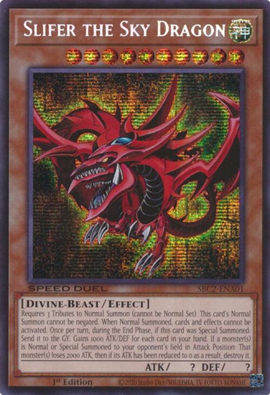 Slifer the Sky Dragon - SBC2-ENA01 - Prismatic Secret Rare