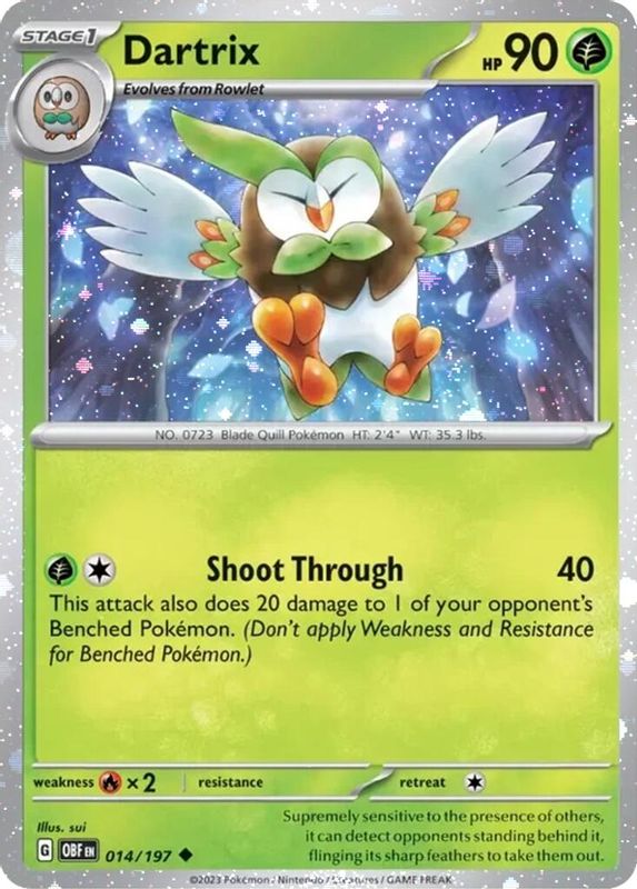 Dartrix - 014/197 (Cosmos Holo) - 014/197 - Uncommon