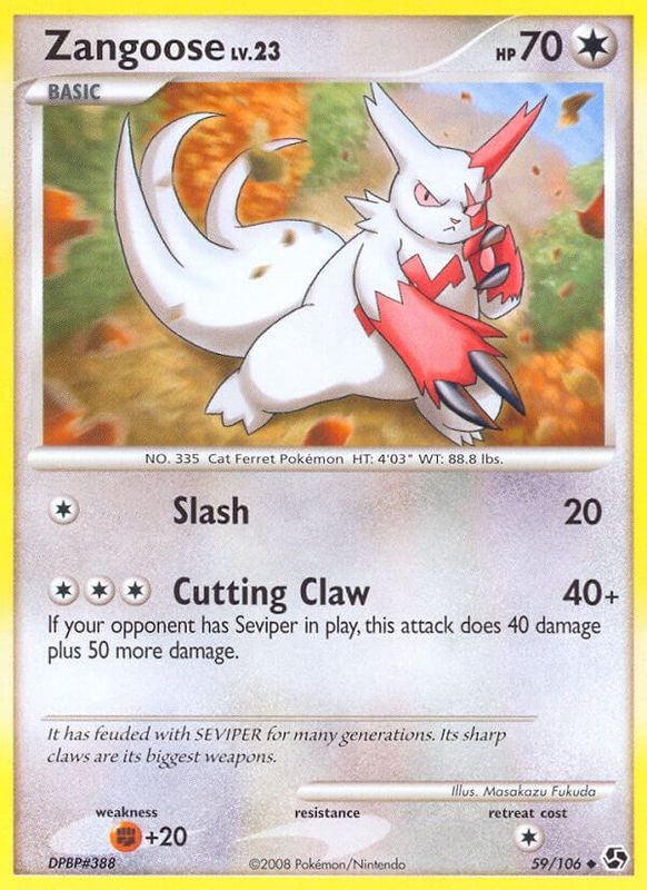 Zangoose - 59/106 - Uncommon