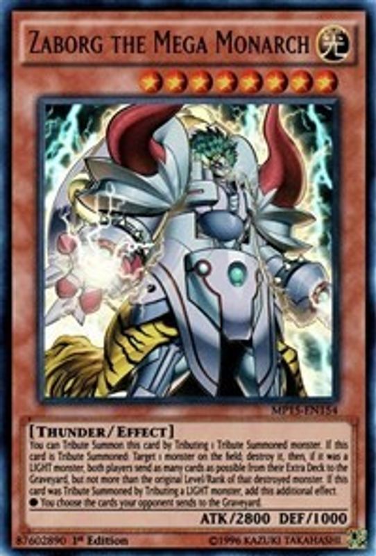 Zaborg the Mega Monarch - MP15-EN154 - Ultra Rare