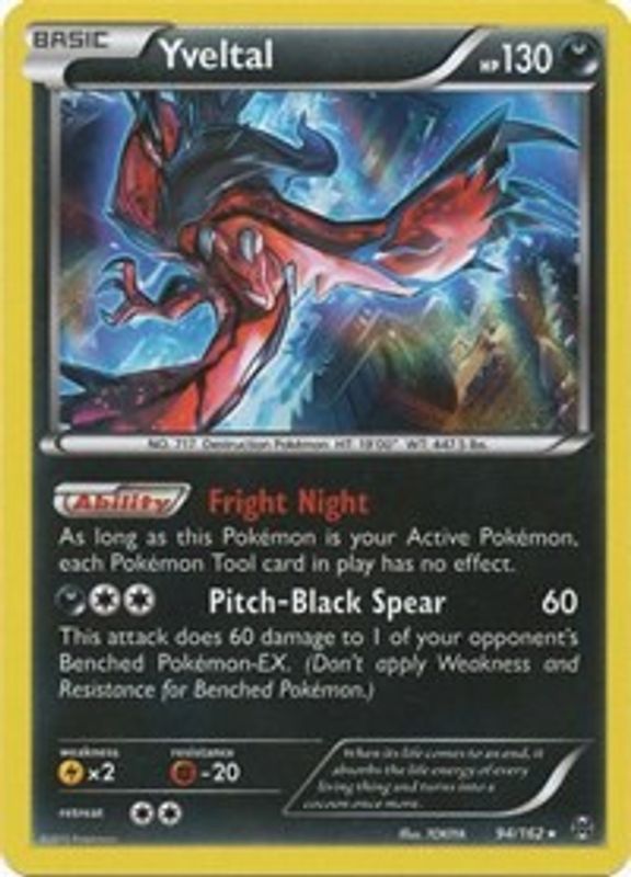 Yveltal - 94/162 - Holo Rare