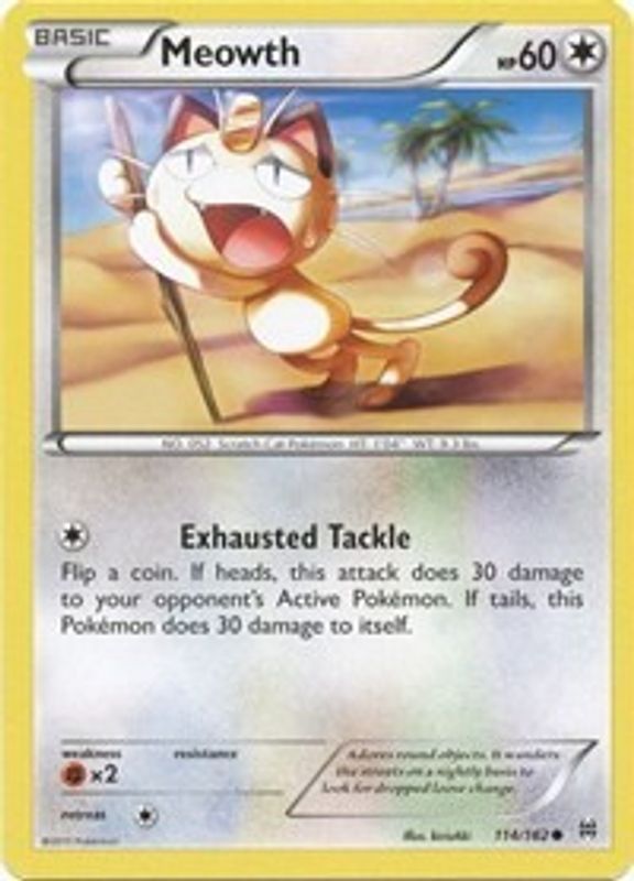 Meowth - 114/162 - Common