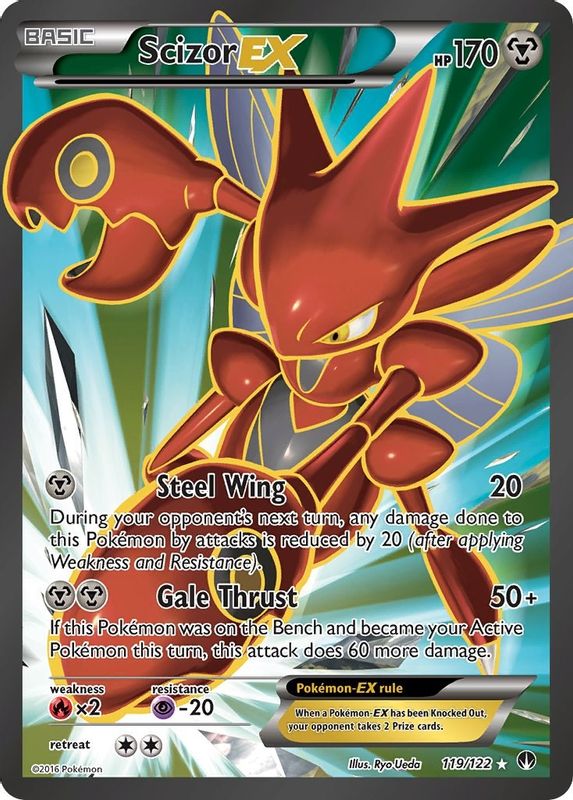 Scizor EX (Full Art) - 119/122 - Ultra Rare