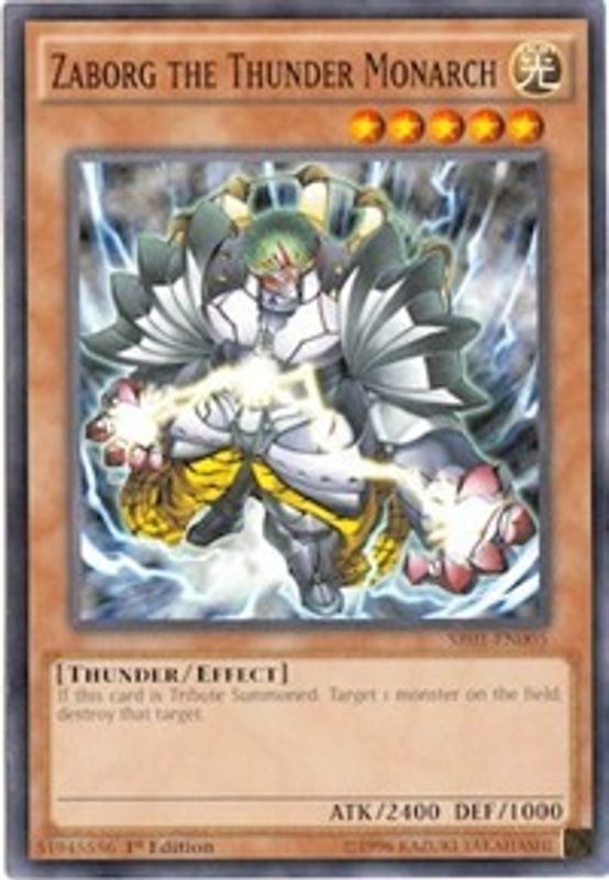 Zaborg the Thunder Monarch - SR01-EN005 - Common