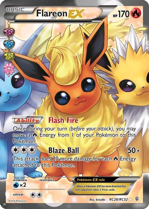 Flareon EX (Full Art) - RC28/RC32 - Ultra Rare