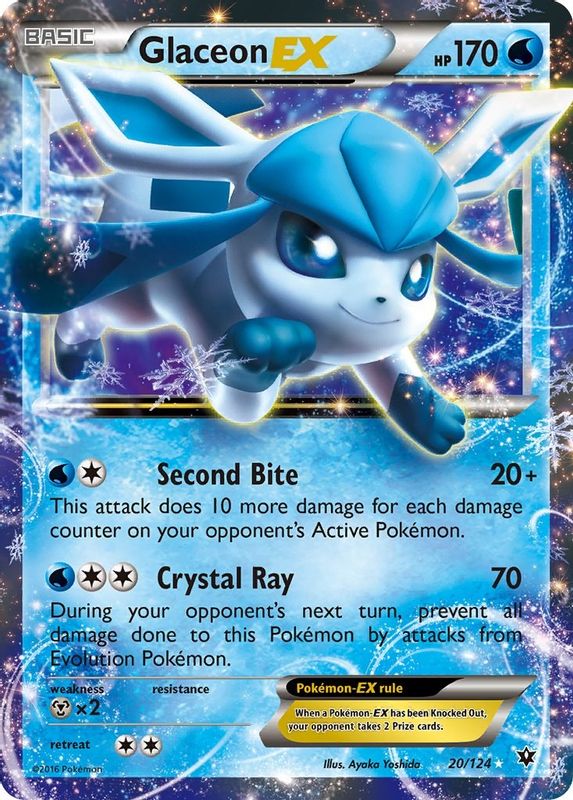 Glaceon EX - 20/124 - Ultra Rare