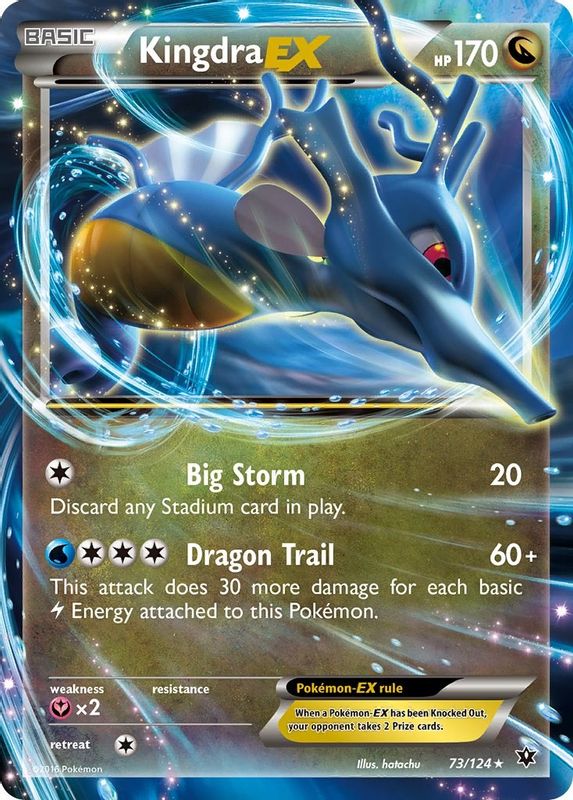 Kingdra EX - 73/124 - Ultra Rare