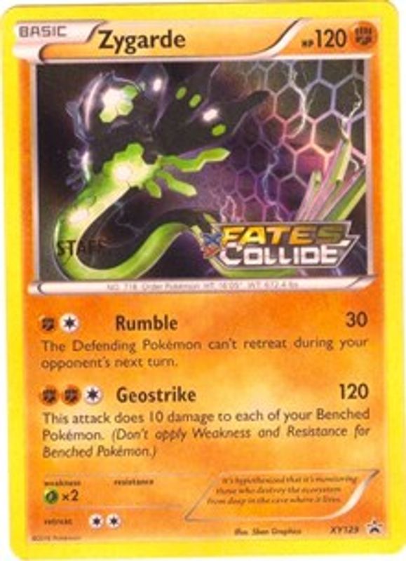 Zygarde (Staff Prerelease) - XY129 - Promo