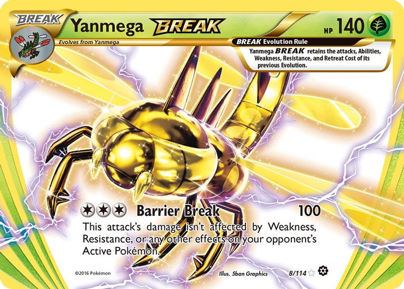 Yanmega BREAK - 8/114 - Rare BREAK